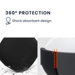 TV, Audio-Video si Foto - Portabile audio - Casti audio - Husa casti Kwmobile pentru Xiaomi Buds 5, protectie la zgarieturi, Silicon, negru - Infinity.ro