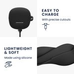 TV, Audio-Video si Foto - Portabile audio - Casti audio - Husa casti Kwmobile pentru Xiaomi Buds 5, protectie la zgarieturi, Silicon, negru - Infinity.ro