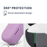 TV, Audio-Video si Foto - Portabile audio - Casti audio - Husa casti Kwmobile pentru OPPO Enco Buds 2 Pro, protectie la zgarieturi, Silicon, mov - Infinity.ro