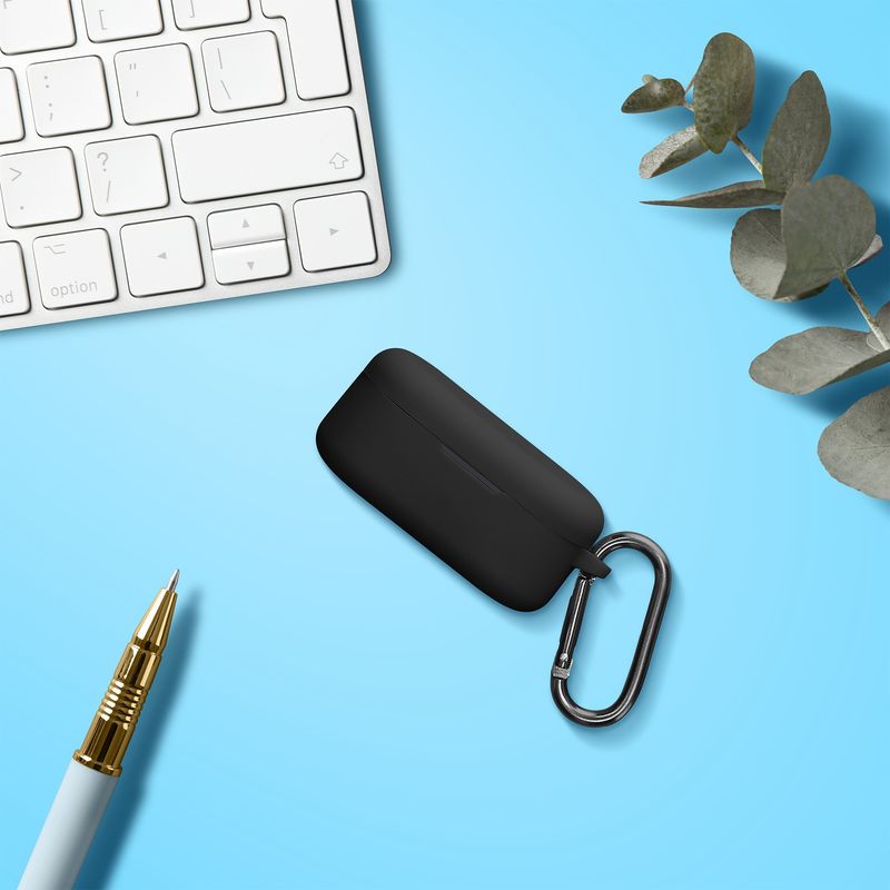 TV, Audio-Video si Foto - Portabile audio - Casti audio - Husa casti Kwmobile pentru OPPO Enco Buds 2 Pro, protectie la zgarieturi, Silicon, negru - Infinity.ro
