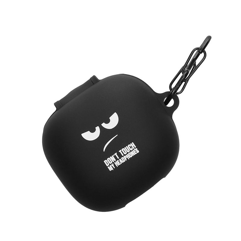 TV, Audio-Video si Foto - Portabile audio - Casti audio - Husa casti Kwmobile pentru Anker Soundcore P40i, prindere cu carabina, Silicon, alb, negru - Infinity.ro