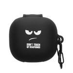 TV, Audio-Video si Foto - Portabile audio - Casti audio - Husa casti Kwmobile pentru Anker Soundcore P40i, prindere cu carabina, Silicon, alb, negru - Infinity.ro