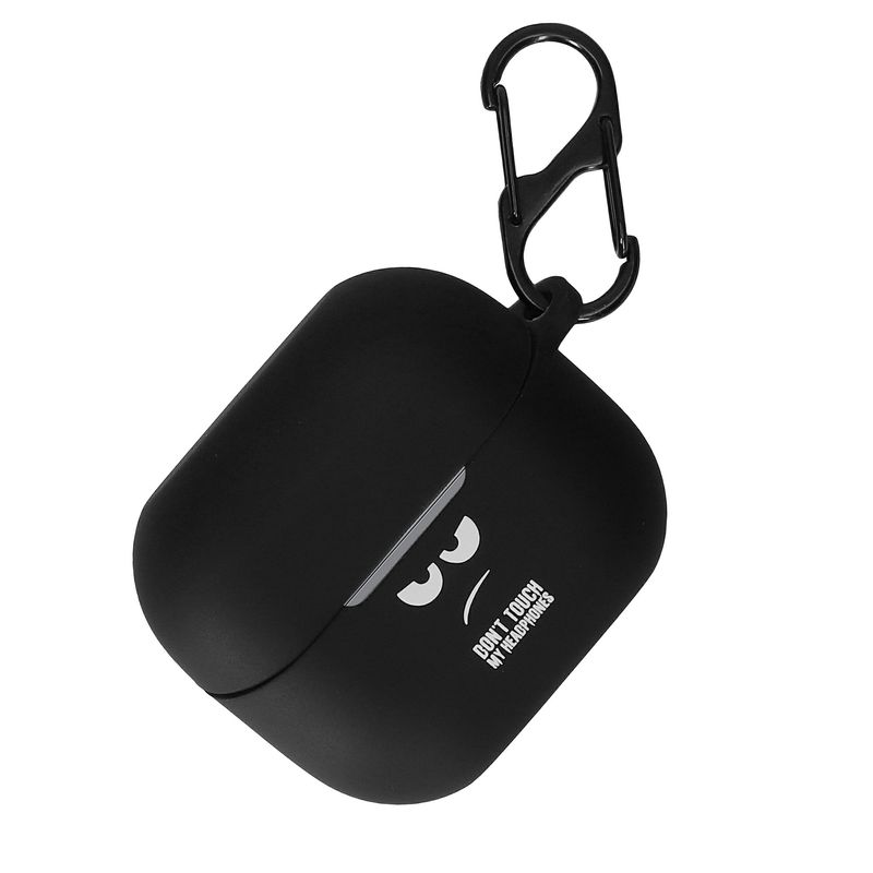 TV, Audio-Video si Foto - Portabile audio - Casti audio - Husa casti Kwmobile pentru Samsung Galaxy Buds 3, Galaxy Buds 3 Pro, protectie la zgarieturi, Silicon, alb, negru - Infinity.ro