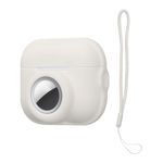 TV, Audio-Video si Foto - Portabile audio - Casti audio - Husa casti Kwmobile pentru Apple AirPods Pro 2, protectie la zgarieturi, Silicon, alb - Infinity.ro