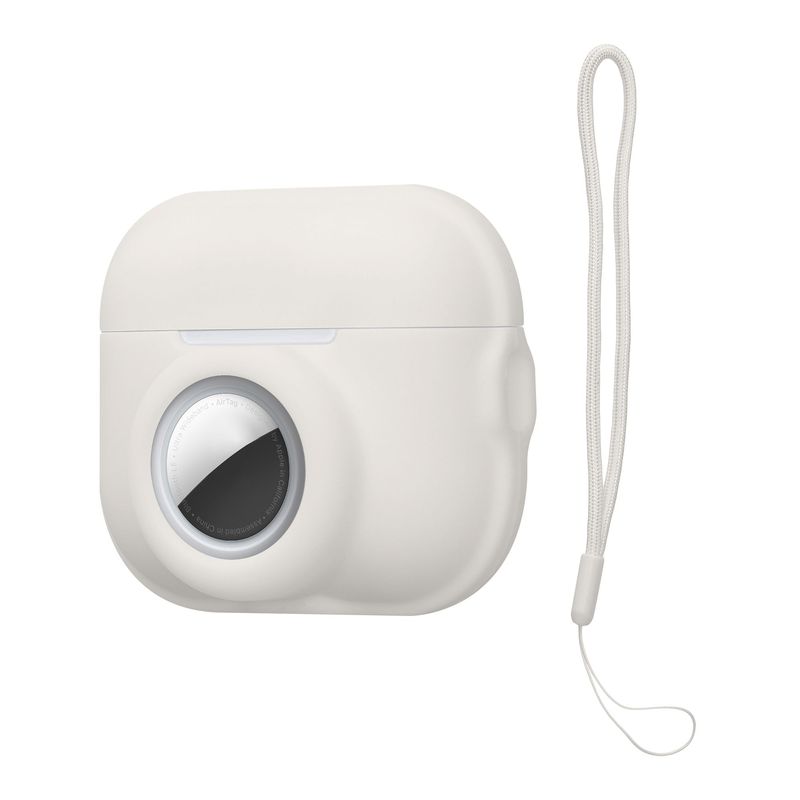 TV, Audio-Video si Foto - Portabile audio - Casti audio - Husa casti Kwmobile pentru Apple AirPods Pro 2, protectie la zgarieturi, Silicon, alb - Infinity.ro