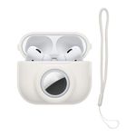 TV, Audio-Video si Foto - Portabile audio - Casti audio - Husa casti Kwmobile pentru Apple AirPods Pro 2, protectie la zgarieturi, Silicon, alb - Infinity.ro