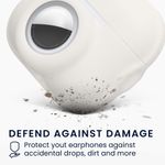 TV, Audio-Video si Foto - Portabile audio - Casti audio - Husa casti Kwmobile pentru Apple AirPods Pro 2, protectie la zgarieturi, Silicon, alb - Infinity.ro