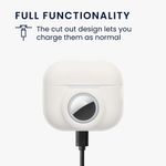 TV, Audio-Video si Foto - Portabile audio - Casti audio - Husa casti Kwmobile pentru Apple AirPods Pro 2, protectie la zgarieturi, Silicon, alb - Infinity.ro