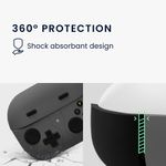TV, Audio-Video si Foto - Portabile audio - Casti audio - Husa casti Kwmobile pentru Samsung Galaxy Buds 3, Galaxy Buds 3 Pro, protectie la zgarieturi, Silicon, gri - Infinity.ro
