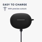 TV, Audio-Video si Foto - Portabile audio - Casti audio - Husa casti Kwmobile pentru Realme Buds Air 6 Pro, protectie la zgarieturi, Silicon, negru - Infinity.ro