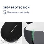 TV, Audio-Video si Foto - Portabile audio - Casti audio - Husa casti Kwmobile pentru Realme Buds Air 6 Pro, protectie la zgarieturi, Silicon, negru - Infinity.ro