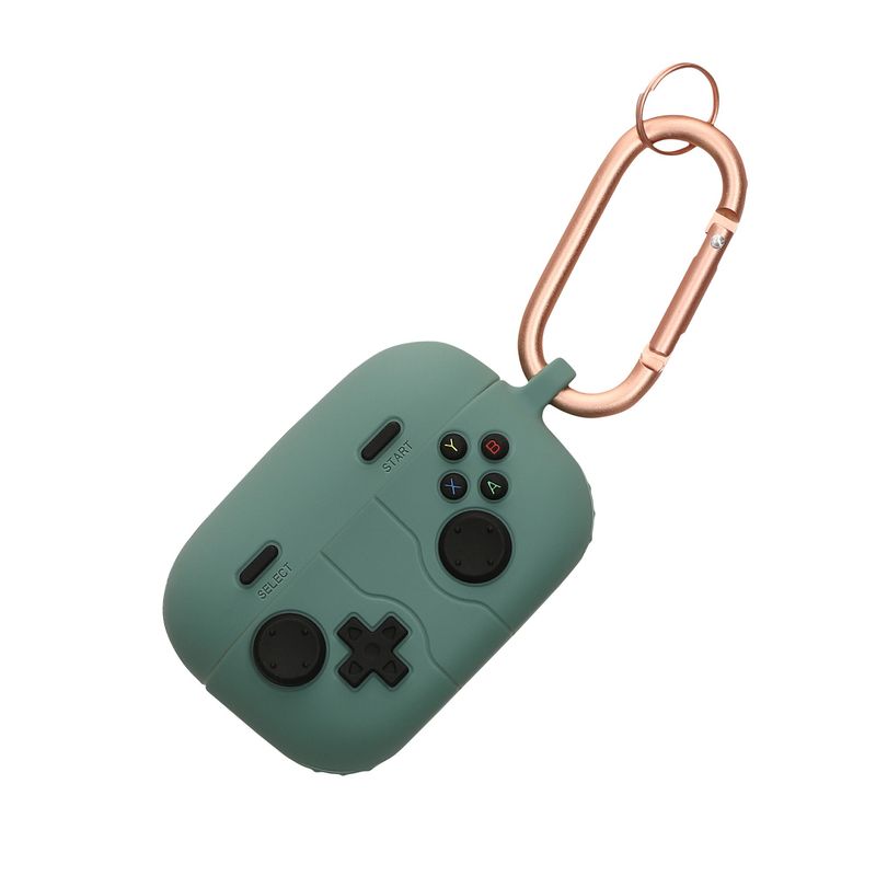 TV, Audio-Video si Foto - Portabile audio - Casti audio - Husa casti Kwmobile pentru Sony LinkBuds S, protectie la zgarieturi, Silicon, verde, negru - Infinity.ro