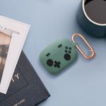 TV, Audio-Video si Foto - Portabile audio - Casti audio - Husa casti Kwmobile pentru Sony LinkBuds S, protectie la zgarieturi, Silicon, verde, negru - Infinity.ro