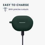 TV, Audio-Video si Foto - Portabile audio - Casti audio - Husa casti Kwmobile pentru Huawei FreeBuds Pro 3, protectie la zgarieturi, Silicon, verde - Infinity.ro