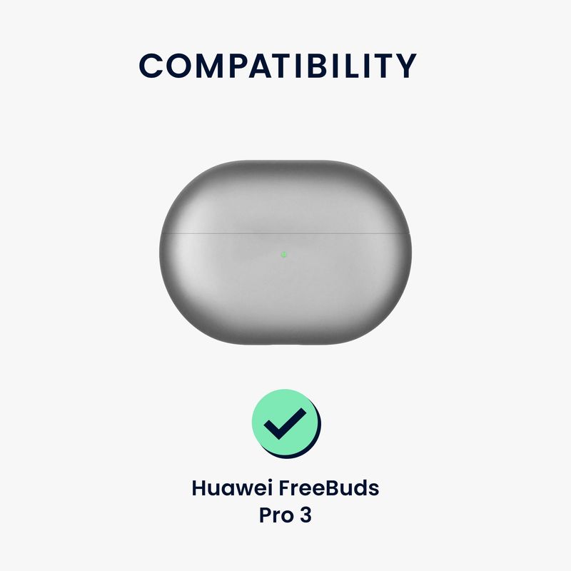 TV, Audio-Video si Foto - Portabile audio - Casti audio - Husa casti Kwmobile pentru Huawei FreeBuds Pro 3, protectie la zgarieturi, Silicon, negru - Infinity.ro