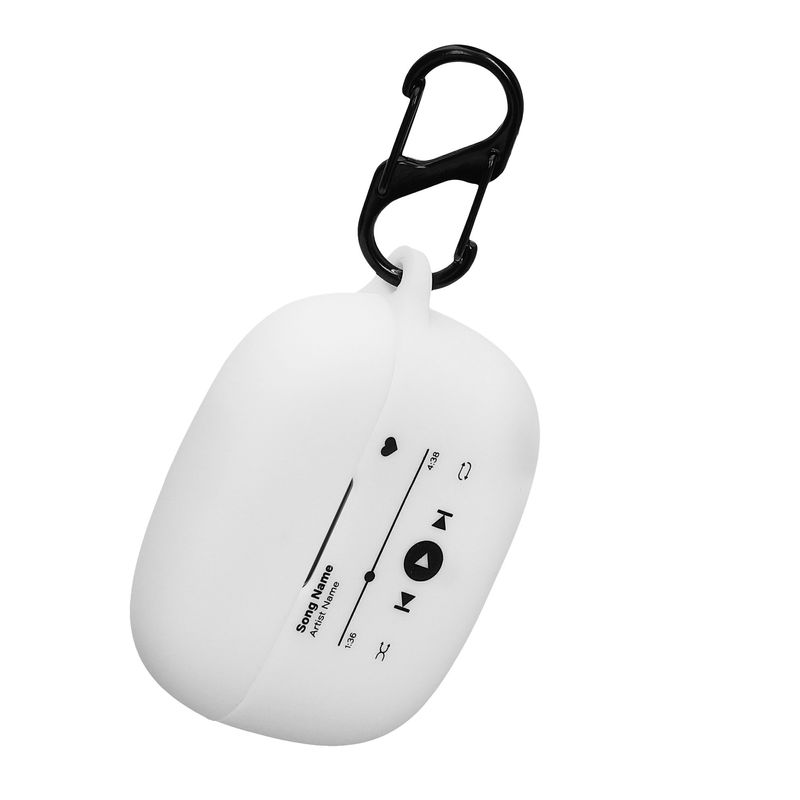 TV, Audio-Video si Foto - Portabile audio - Casti audio - Husa casti Kwmobile pentru JBL Tune 230 NC TWS, Tune T230NC, Tune T235NC, prindere cu carabina, Silicon, negru - Infinity.ro