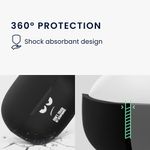 TV, Audio-Video si Foto - Portabile audio - Casti audio - Husa casti Kwmobile pentru Xiaomi Redmi Buds 5 Pro, protectie la zgarieturi, Silicon, alb, negru - Infinity.ro