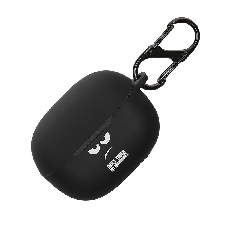 TV, Audio-Video si Foto - Portabile audio - Casti audio - Husa casti Kwmobile pentru Xiaomi Redmi Buds 5 Pro, protectie la zgarieturi, Silicon, alb, negru - Infinity.ro