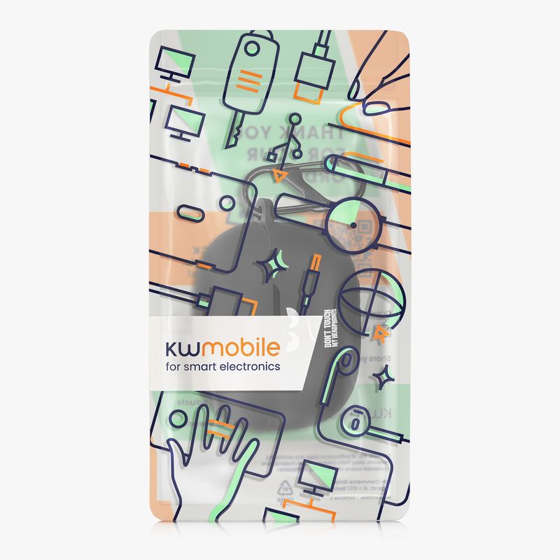 TV, Audio-Video si Foto - Portabile audio - Casti audio - Husa casti Kwmobile pentru Xiaomi Redmi Buds 5 Pro, protectie la zgarieturi, Silicon, alb, negru - Infinity.ro