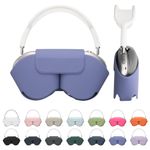 TV, Audio-Video si Foto - Portabile audio - Casti audio - Husa casti Kwmobile pentru Apple AirPods Max, AirPods Max 2, fixare magnetica, Poliester, mov - Infinity.ro