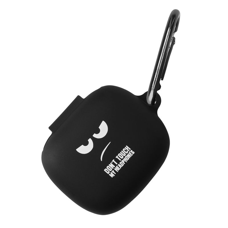 TV, Audio-Video si Foto - Portabile audio - Casti audio - Husa casti Kwmobile pentru JBL Live Pro 2 TWS, protectie la zgarieturi, Silicon, alb, negru - Infinity.ro