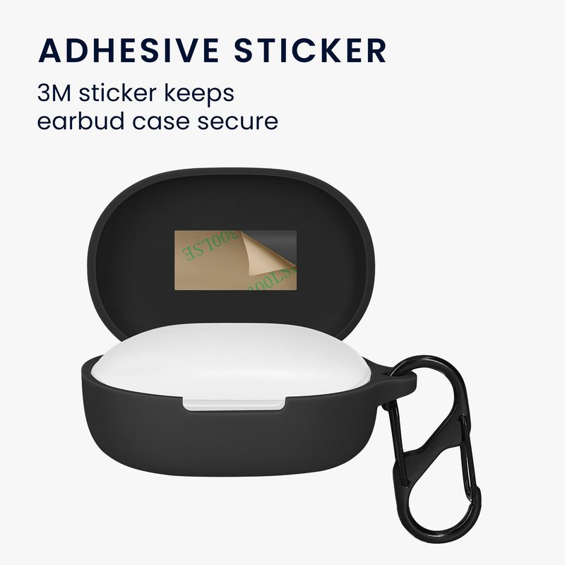 TV, Audio-Video si Foto - Portabile audio - Casti audio - Husa casti Kwmobile pentru Xiaomi Redmi Buds 4 Lite, protectie la zgarieturi, Silicon, negru - Infinity.ro