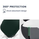 TV, Audio-Video si Foto - Portabile audio - Casti audio - Husa casti Kwmobile pentru OnePlus Buds 3, protectie la zgarieturi, Silicon, verde - Infinity.ro