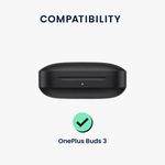 TV, Audio-Video si Foto - Portabile audio - Casti audio - Husa casti Kwmobile pentru OnePlus Buds 3, protectie la zgarieturi, Silicon, verde - Infinity.ro