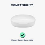 TV, Audio-Video si Foto - Portabile audio - Casti audio - Husa casti Kwmobile pentru Xiaomi Redmi Buds 4 Lite, protectie la zgarieturi, Silicon, negru - Infinity.ro