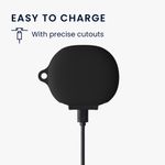TV, Audio-Video si Foto - Portabile audio - Casti audio - Husa casti Kwmobile pentru Xiaomi Redmi Buds 4 Lite, protectie la zgarieturi, Silicon, negru - Infinity.ro