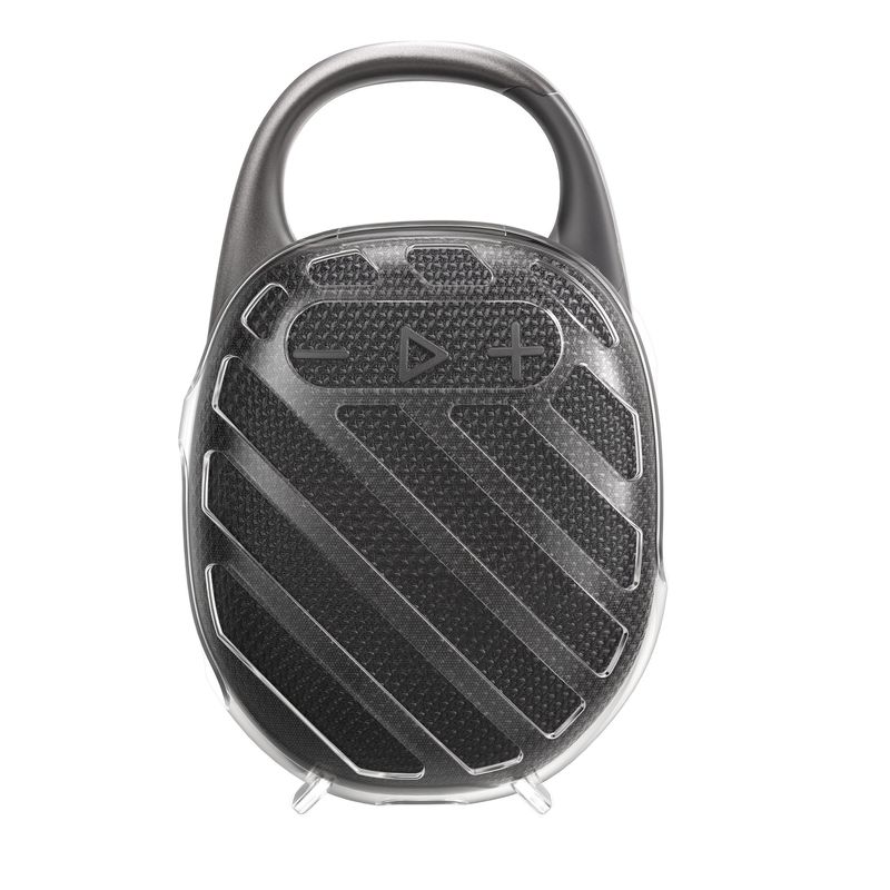 TV, Audio-Video si Foto - Portabile audio - Casti audio - Husa de protectie Kwmobile pentru JBL Clip 5, functie stand, Termoplastic, transparent - Infinity.ro
