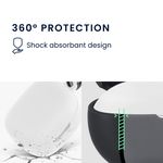 TV, Audio-Video si Foto - Portabile audio - Casti audio - Husa casti Kwmobile pentru JBL Live Pro 2 TWS, protectie la zgarieturi, Silicon, alb - Infinity.ro