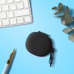 TV, Audio-Video si Foto - Portabile audio - Casti audio - Husa casti Kwmobile pentru Xiaomi Redmi Buds 4 Lite, protectie la zgarieturi, Silicon, negru - Infinity.ro