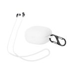 TV, Audio-Video si Foto - Portabile audio - Casti audio - Husa casti Kwmobile pentru Samsung Galaxy Buds 2, anti-alunecare, Silicon, alb - Infinity.ro