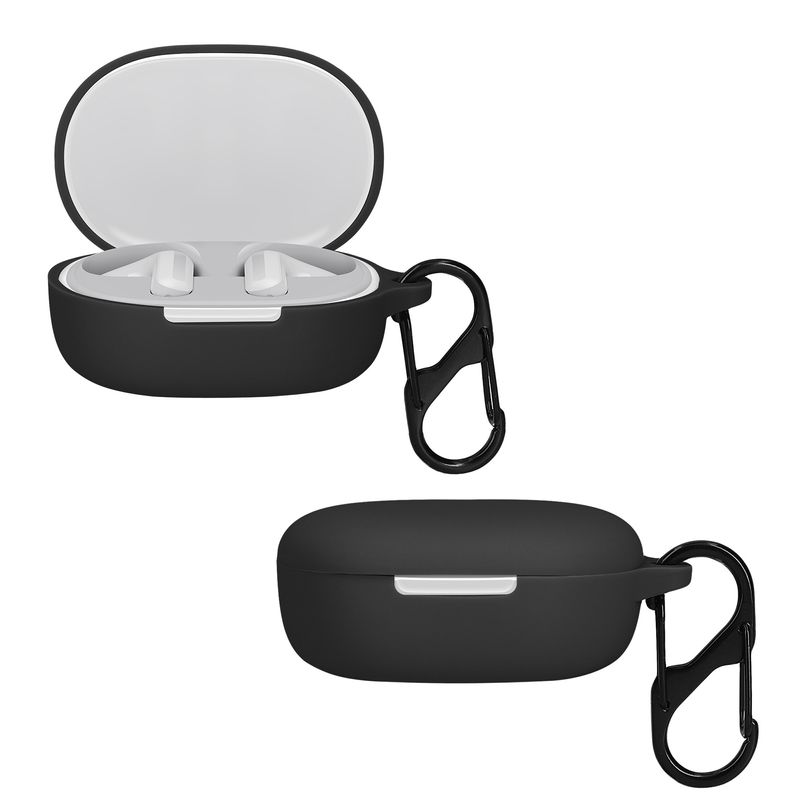 TV, Audio-Video si Foto - Portabile audio - Casti audio - Husa casti Kwmobile pentru Xiaomi Redmi Buds 4 Lite, protectie la zgarieturi, Silicon, negru - Infinity.ro