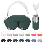 TV, Audio-Video si Foto - Portabile audio - Casti audio - Husa casti Kwmobile pentru Apple AirPods Max, AirPods Max 2, fixare magnetica, Poliester, verde - Infinity.ro