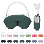 TV, Audio-Video si Foto - Portabile audio - Casti audio - Husa casti Kwmobile pentru Apple AirPods Max, AirPods Max 2, fixare magnetica, Poliester, verde - Infinity.ro