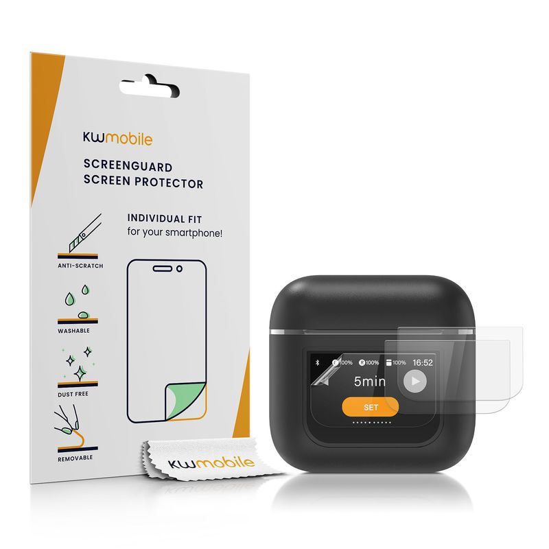 TV, Audio-Video si Foto - Portabile audio - Casti audio - Set 3 folii protectie Kwmobile pentru JBL Tour Pro 2, protectie la zgarieturi, Termoplastic, transparent - Infinity.ro