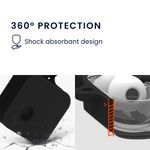 TV, Audio-Video si Foto - Portabile audio - Casti audio - Husa casti Kwmobile pentru Nothing Ear (2), protectie la zgarieturi, Silicon, negru - Infinity.ro
