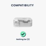 TV, Audio-Video si Foto - Portabile audio - Casti audio - Husa casti Kwmobile pentru Nothing Ear (2), protectie la zgarieturi, Silicon, negru - Infinity.ro