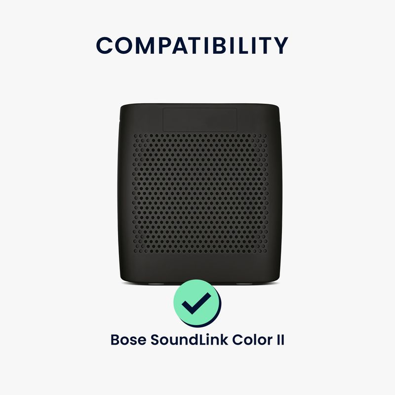 TV, Audio-Video si Foto - Portabile audio - Casti audio - Husa de protectie Kwmobile pentru Bose SoundLink Color II, protectie la zgarieturi, Silicon, negru - Infinity.ro