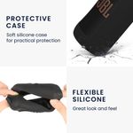 TV, Audio-Video si Foto - Portabile audio - Casti audio - Husa de protectie Kwmobile pentru JBL Grip, anti-alunecare, Silicon, negru - Infinity.ro
