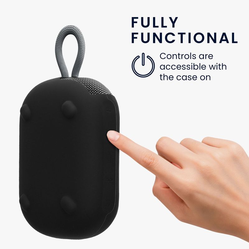 TV, Audio-Video si Foto - Portabile audio - Casti audio - Husa de protectie Kwmobile pentru Soundcore Select 4 Go Ultra, Select 4 Go, anti-alunecare, Silicon, negru - Infinity.ro