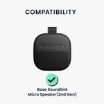 TV, Audio-Video si Foto - Portabile audio - Casti audio - Husa de protectie Kwmobile pentru Bose SoundLink Micro Speaker (generatia 2), anti-alunecare, Silicon, negru - Infinity.ro