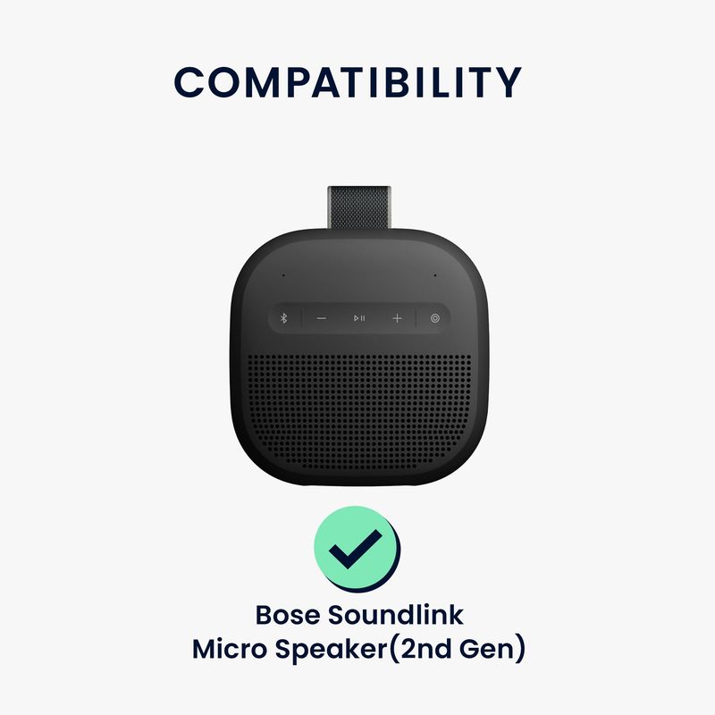 TV, Audio-Video si Foto - Portabile audio - Casti audio - Husa de protectie Kwmobile pentru Bose SoundLink Micro Speaker (generatia 2), anti-alunecare, Silicon, negru - Infinity.ro