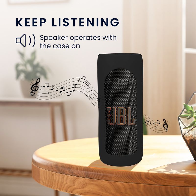 TV, Audio-Video si Foto - Portabile audio - Casti audio - Husa de protectie Kwmobile pentru JBL Grip, anti-alunecare, Silicon, negru - Infinity.ro