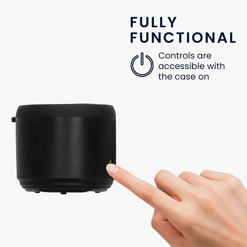 TV, Audio-Video si Foto - Portabile audio - Casti audio - Husa de protectie Kwmobile pentru EWA A106 Pro, anti-alunecare, Silicon, negru - Infinity.ro