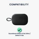 TV, Audio-Video si Foto - Portabile audio - Casti audio - Husa de protectie Kwmobile pentru Soundcore Select 4 Go Ultra, Select 4 Go, anti-alunecare, Silicon, negru - Infinity.ro