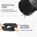 TV, Audio-Video si Foto - Portabile audio - Casti audio - Husa de protectie Kwmobile pentru EWA A106 Pro, anti-alunecare, Silicon, negru - Infinity.ro