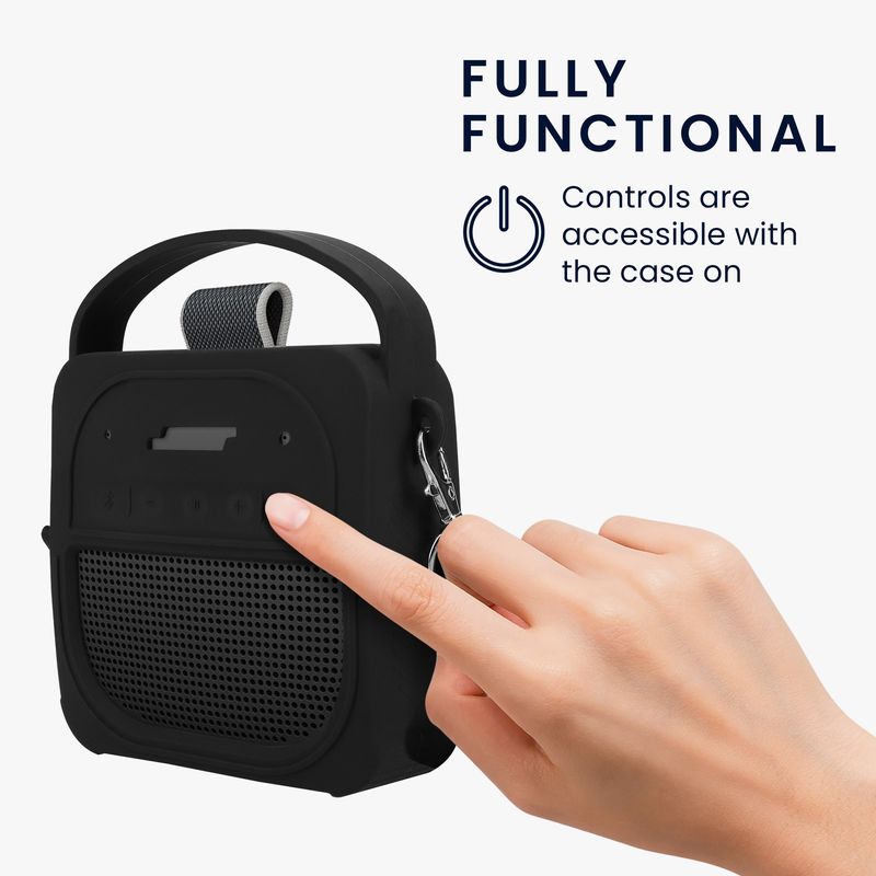 TV, Audio-Video si Foto - Portabile audio - Casti audio - Husa de protectie Kwmobile pentru Bose SoundLink Micro Speaker (generatia 2), anti-alunecare, Silicon, negru - Infinity.ro